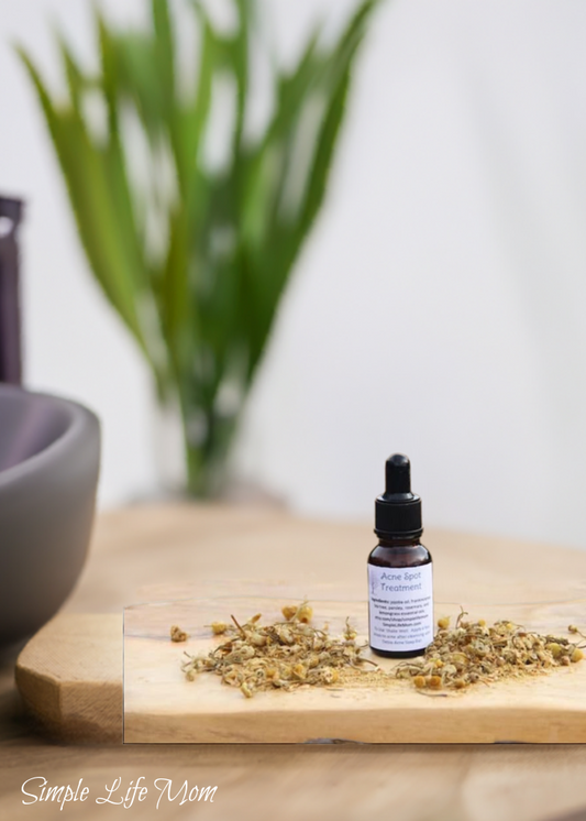 ACNE SPOT TREATMENT - Essential oils skin treatment, all natural, scar oil, blemish fighter, remedy, cleanse