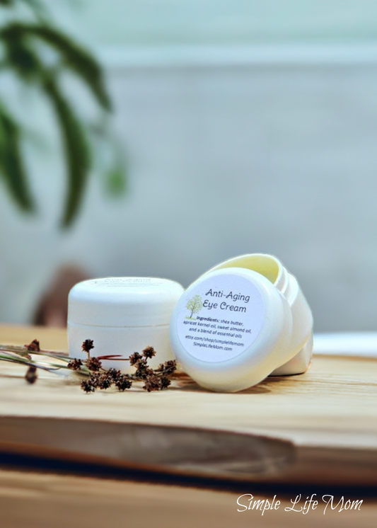ANTI AGING EYE CREAM - all natural vegan eye cream, organic eye serum, anti aging night cream