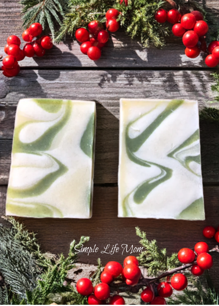 CEDARWOOD AND FIR SOAP - all natural woodsy scented, Handmade, Herbal soap, with essential oils