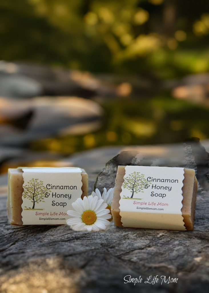 CINNAMON & HONEY SOAP - all natural handmade soap bar, cold processed soap, moisturizing