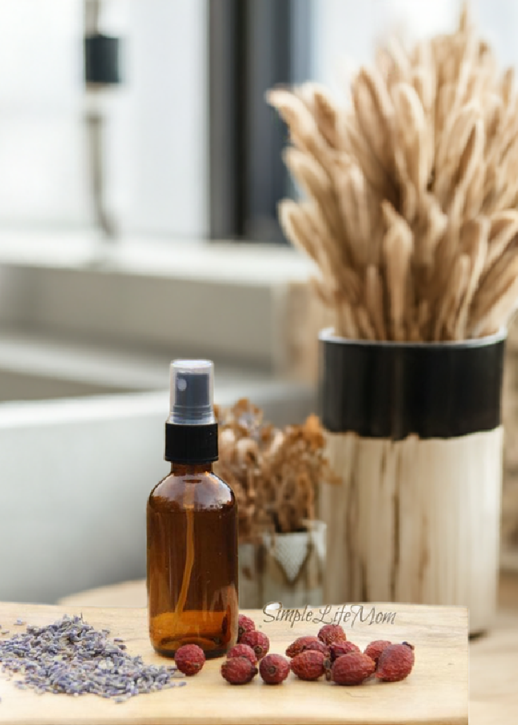 HERBAL CONDITIONER - all natural after shampoo bar spray for all hair types. Rose water, aloe, vegan, zero waste, organic conditioner