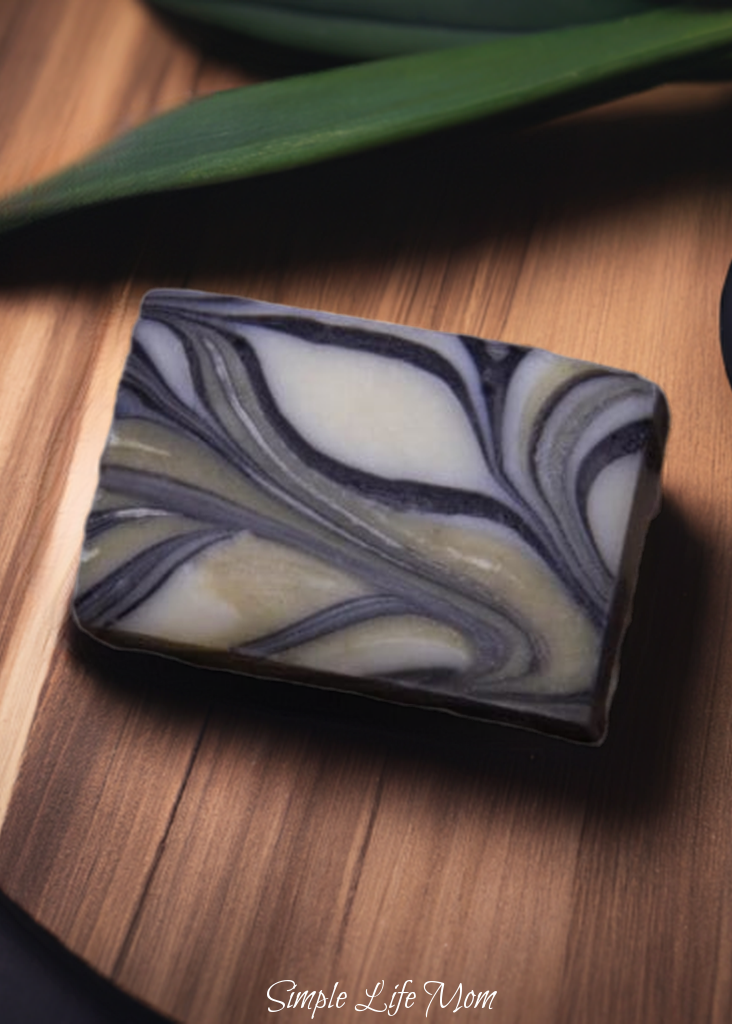 PATCHOULI CHARCOAL SOAP bar - all natural, organic soap bar, handmade cold processed soap. Great soap for men