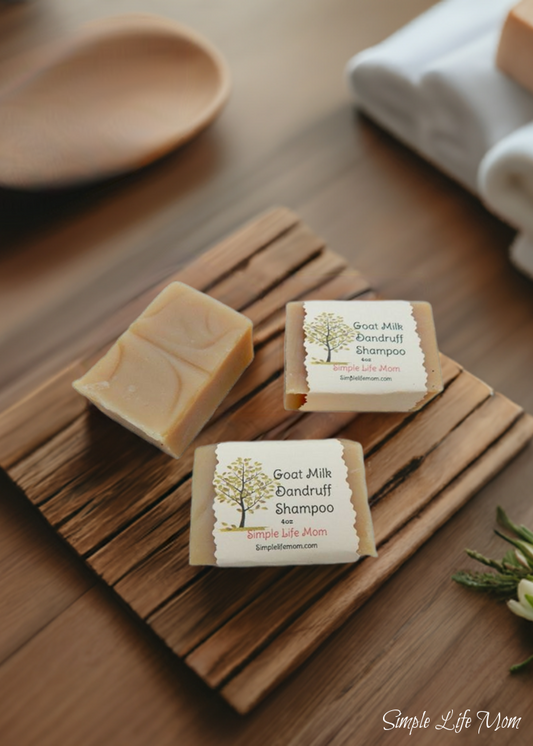 GOAT MILK SHAMPOO BAR - all natural, Handmade, hand crafted soap bar, with scalp soothing essential oils