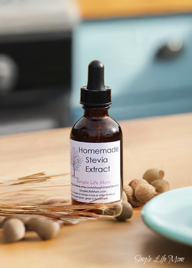 HOMEMADE STEVIA EXTRACT - homegrown organic stevia leaf for tea, coffee, health, weight loss