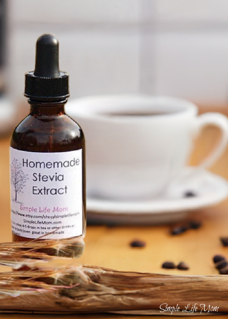 HOMEMADE STEVIA EXTRACT - homegrown organic stevia leaf for tea, coffee, health, weight loss