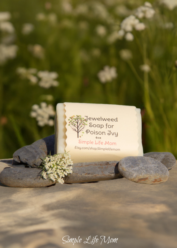 POISON IVY SOAP with Jewelweed - Itch Relief, all natural, Handmade, natural herbal remedy with essential oils