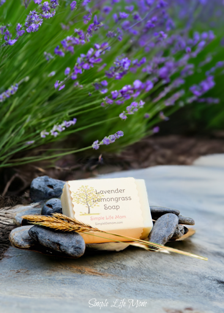 LAVENDER LEMONGRASS SOAP - all natural, organic, handmade, cold processed soap with essential oils, amazing scent