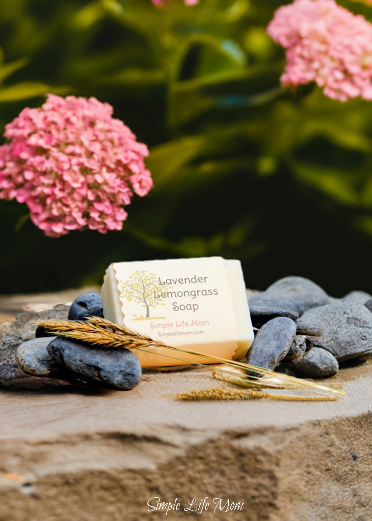 LAVENDER LEMONGRASS SOAP - all natural, organic, handmade, cold processed soap with essential oils, amazing scent