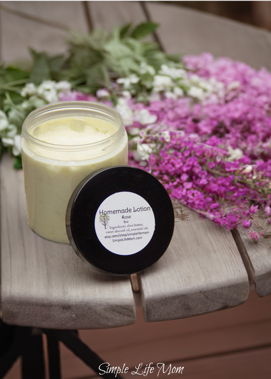 ANTI AGING LOTION - anti wrinkle cream 100% natural, organic, essential oils, Whipped Shea Body Butter