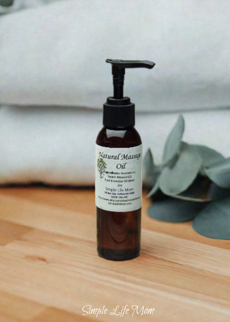 NATURAL MASSAGE OIL - Essential oil massage oil for Muscle Relaxing, Cooling