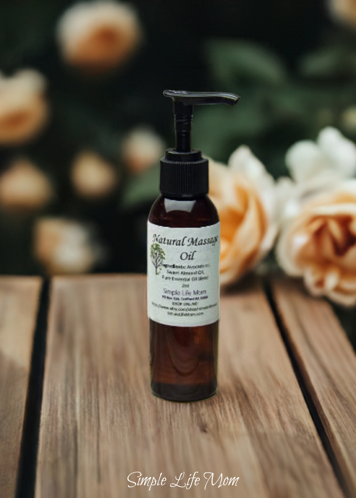 NATURAL MASSAGE OIL - Essential oil massage oil for Muscle Relaxing, Cooling