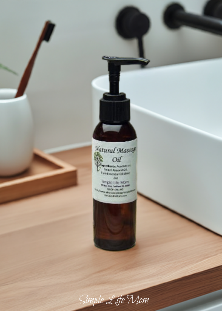 NATURAL MASSAGE OIL - Essential oil massage oil for Muscle Relaxing, Cooling