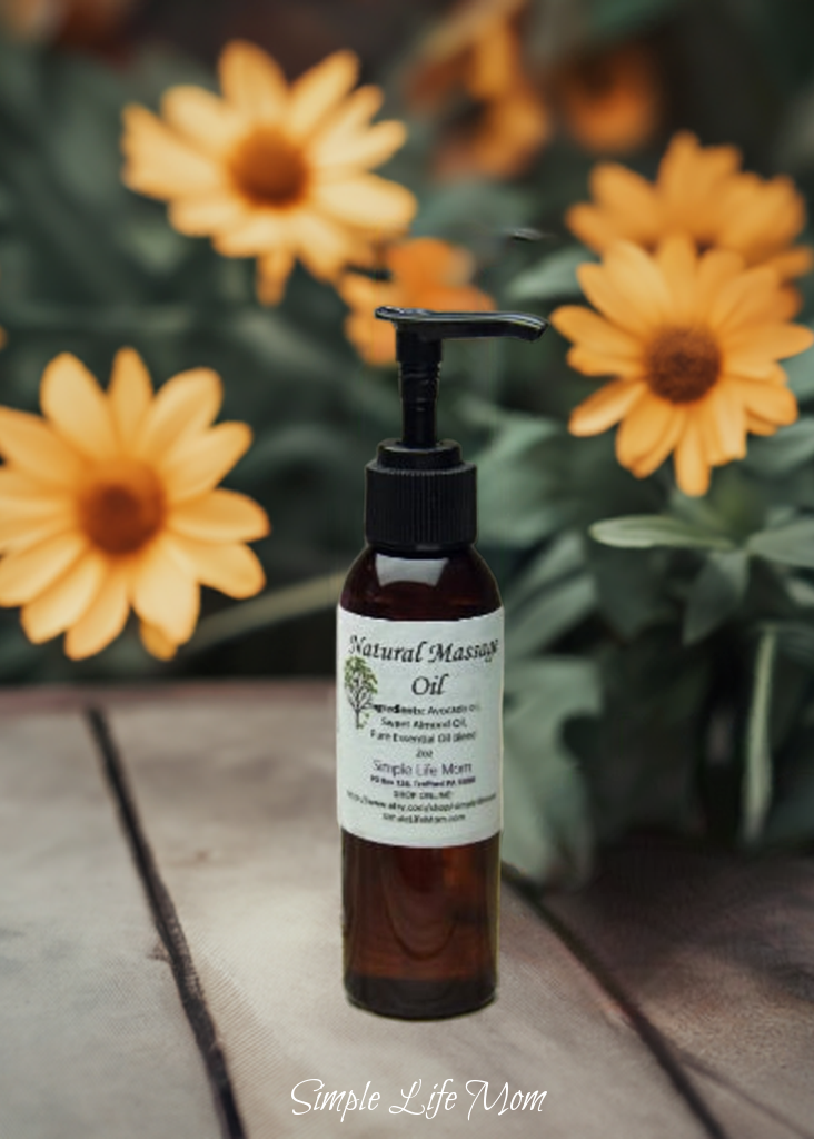 NATURAL MASSAGE OIL - Essential oil massage oil for Muscle Relaxing, Cooling