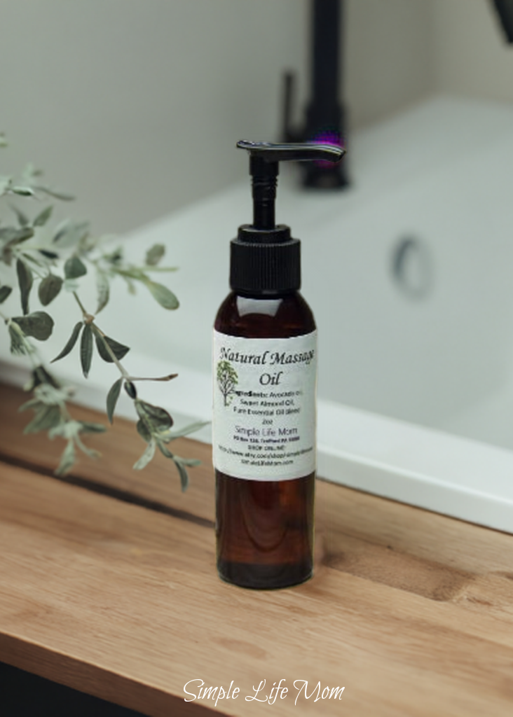 NATURAL MASSAGE OIL - Essential oil massage oil for Muscle Relaxing, Cooling