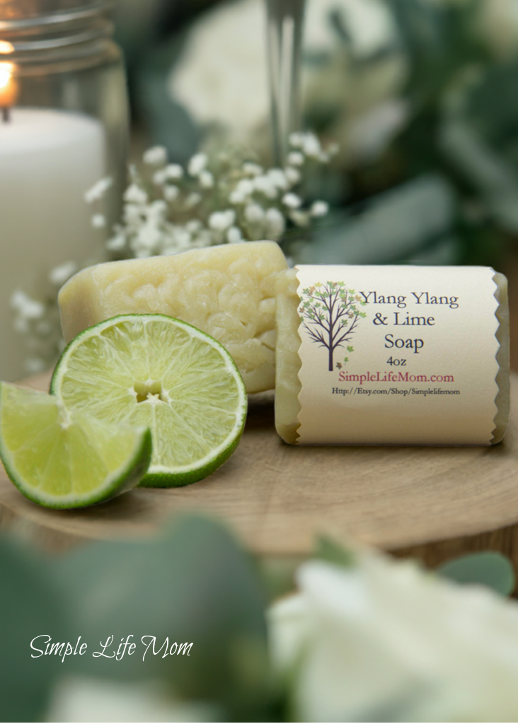 YLANG YLANG LIME SOAP - Handmade Natural Soap made with essential oils for a sensual and luxurious experience.