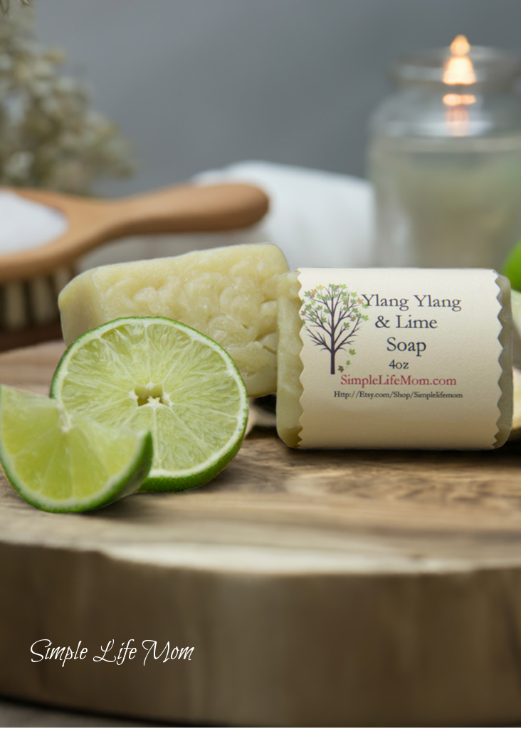 YLANG YLANG LIME SOAP - Handmade Natural Soap made with essential oils for a sensual and luxurious experience.