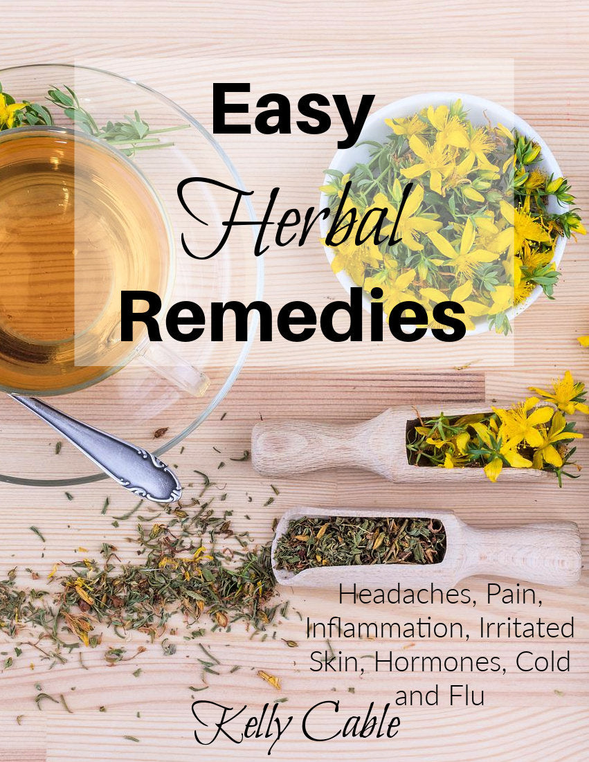 EASY HERBAL REMEDIES: Herb and Essential Oils book, medicinal herb recipes, printable, natural remedies, herbalism
