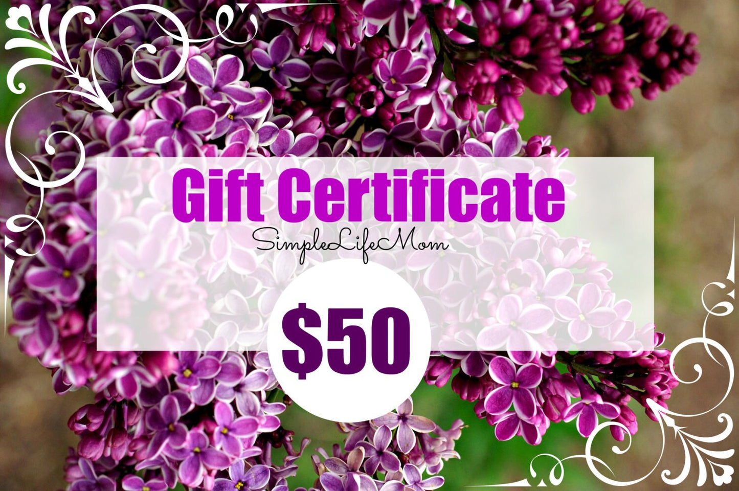 Simple Life Mom Gift Card