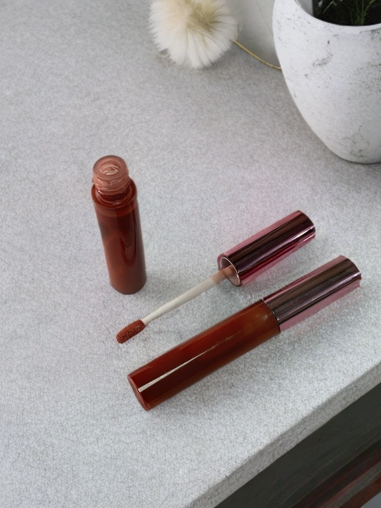 ORGANIC LIP GLOSS - natural lip gloss with peppermint essential oil. Lip moisturizer, clear gloss, tinted lip gloss