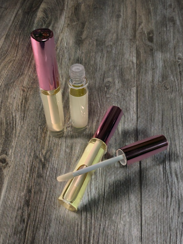 ORGANIC LIP GLOSS - natural lip gloss with peppermint essential oil. Lip moisturizer, clear gloss, tinted lip gloss