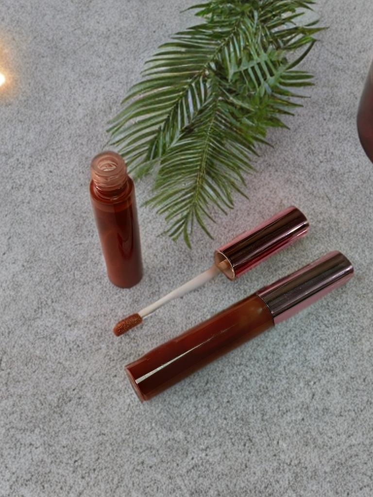 ORGANIC LIP GLOSS - natural lip gloss with peppermint essential oil. Lip moisturizer, clear gloss, tinted lip gloss