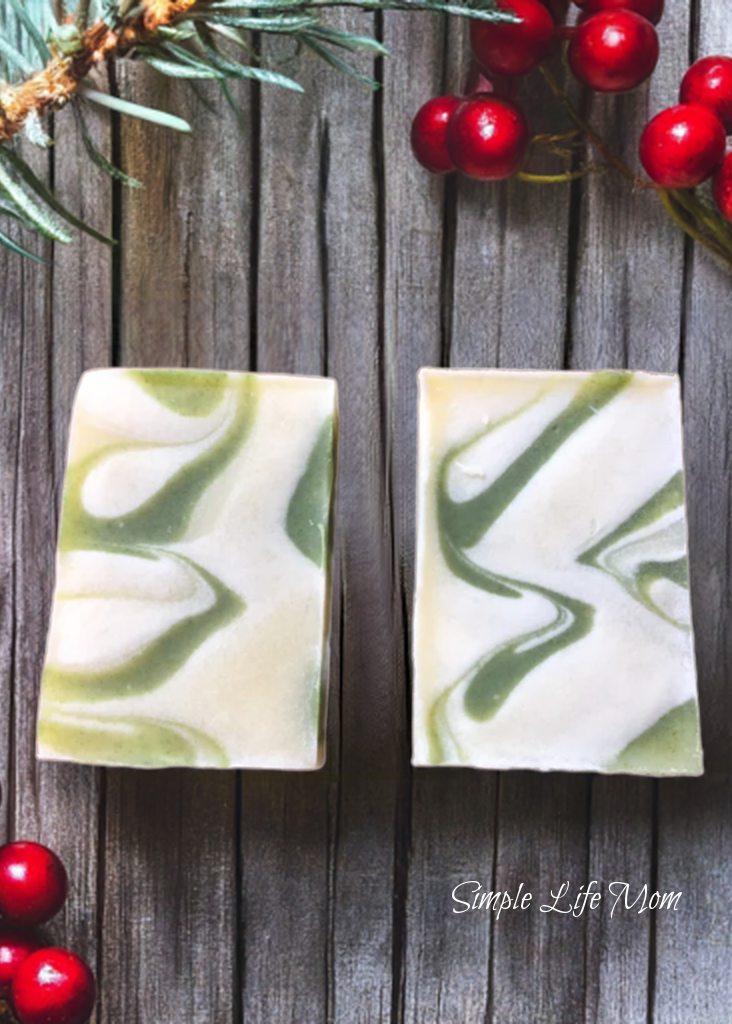 CEDARWOOD AND FIR SOAP - all natural, orange scented, Handmade, Herbal soap, with essential oils