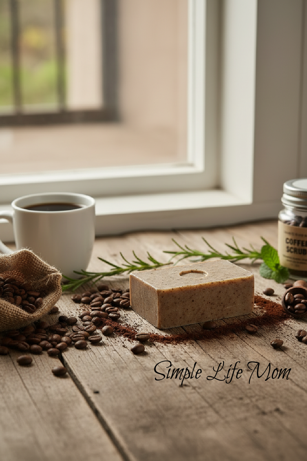 MOCHA SCRUB BAR- all-natural handmade cold processed body scrub cellulite bar