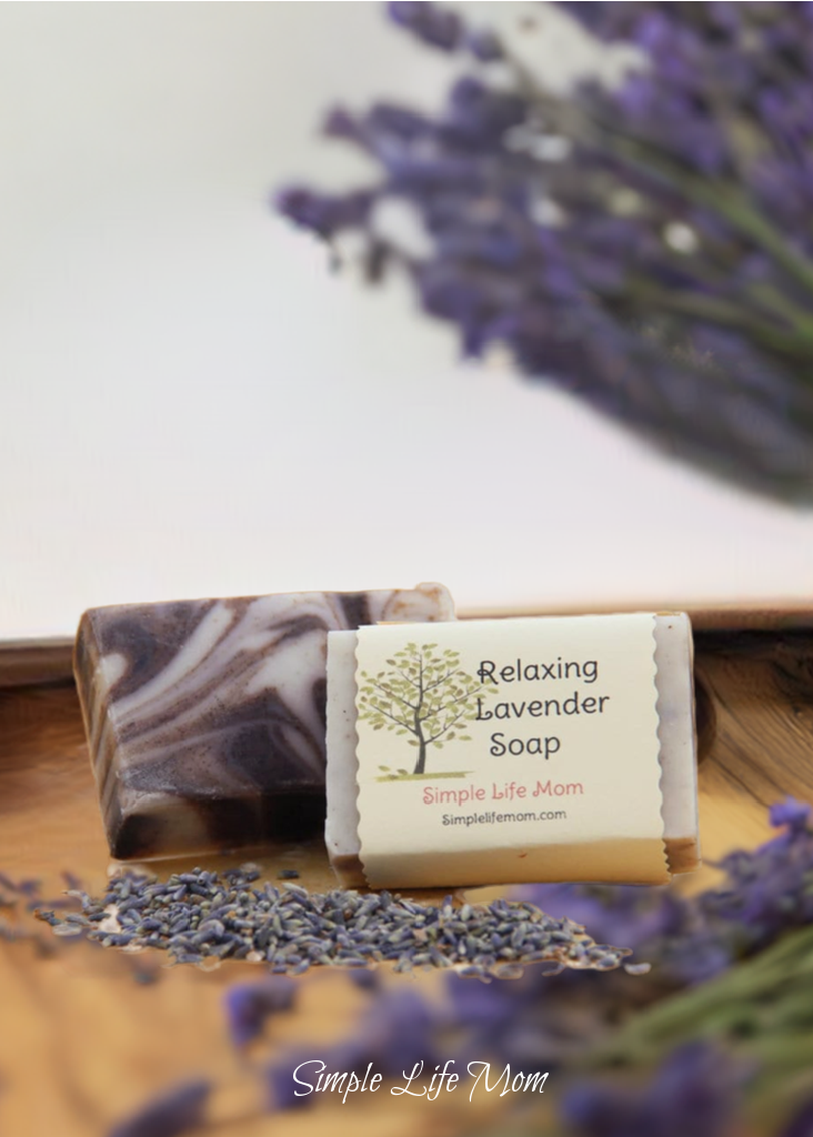 RELAXING LAVENDER SOAP bar - Handmade body soap for sensitive skin, soothing soap