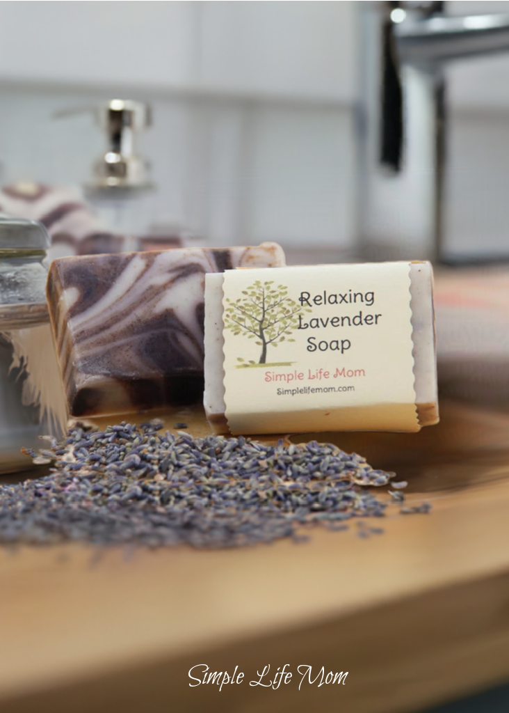 RELAXING LAVENDER SOAP bar - Handmade body soap for sensitive skin, soothing soap