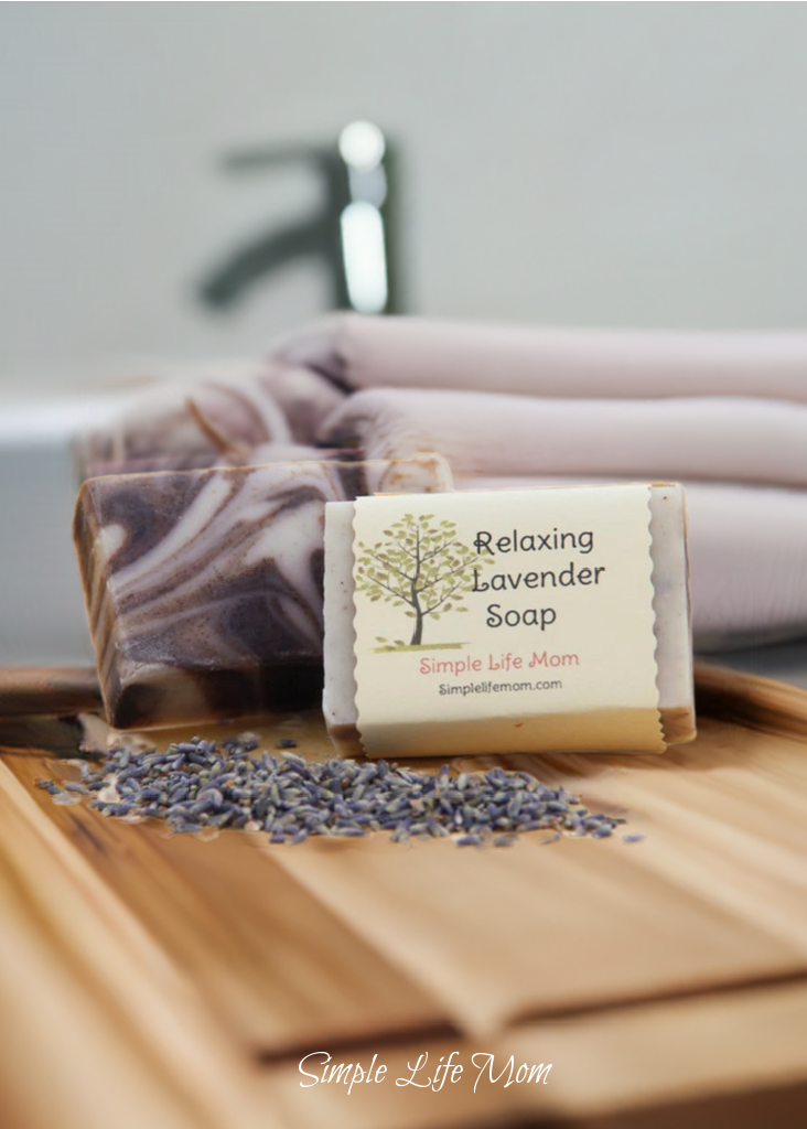 RELAXING LAVENDER SOAP bar - Handmade body soap for sensitive skin, soothing soap