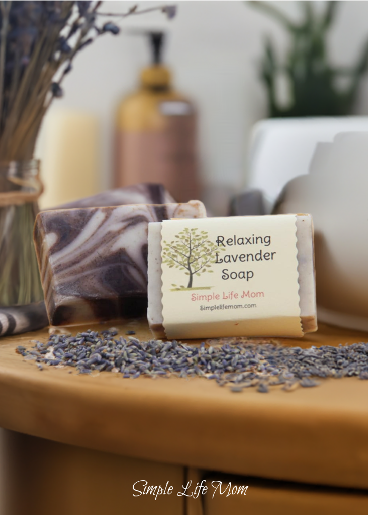 RELAXING LAVENDER SOAP bar - Handmade body soap for sensitive skin, soothing soap