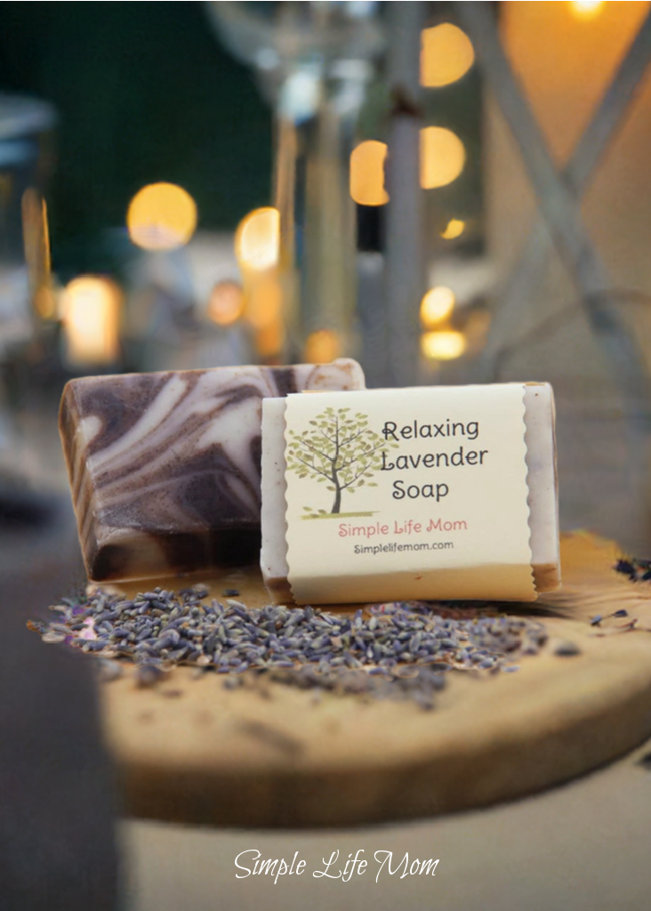 RELAXING LAVENDER SOAP bar - Handmade body soap for sensitive skin, soothing soap