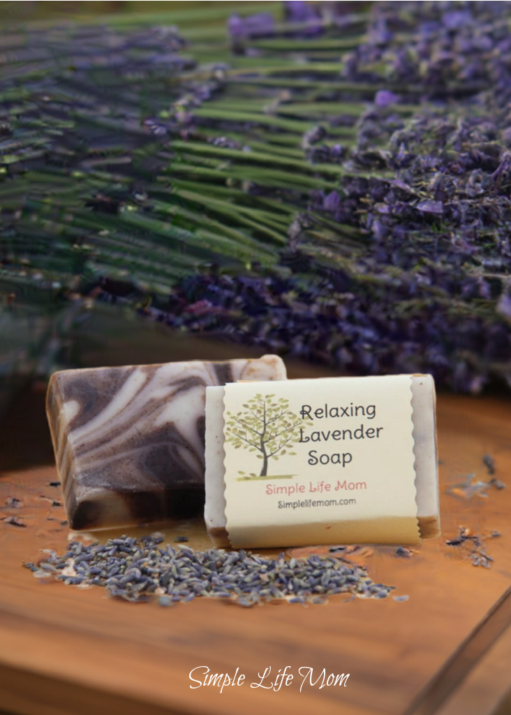 RELAXING LAVENDER SOAP bar - Handmade body soap for sensitive skin, soothing soap